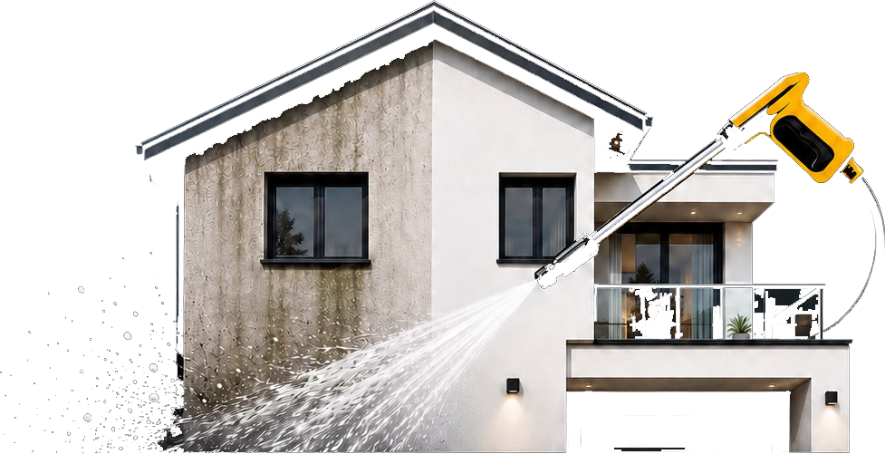 Yellow Shine Reinigungstechnik – Reinigung eines modernen Hauses